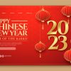 Chinese New Year Festival Landing Page Template – Realistic Holiday Design